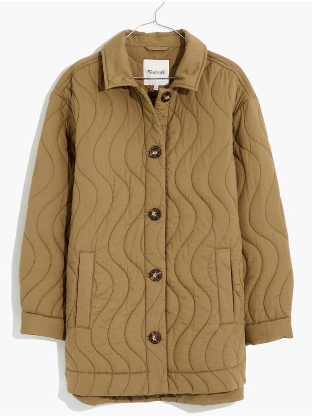 NWT Madewell Quilted Belrose Shirt-Jacket